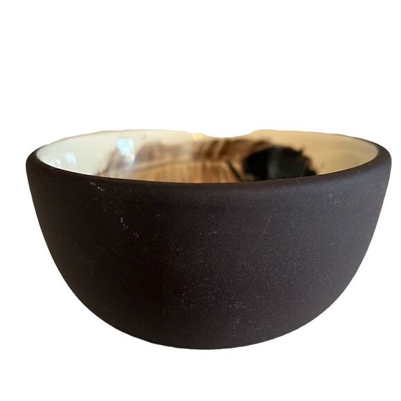 Small Bowls Floor 9 Boho Chic Feathers Accent Matching Dip Sauce Set of Two 4” - Picture 6 of 11